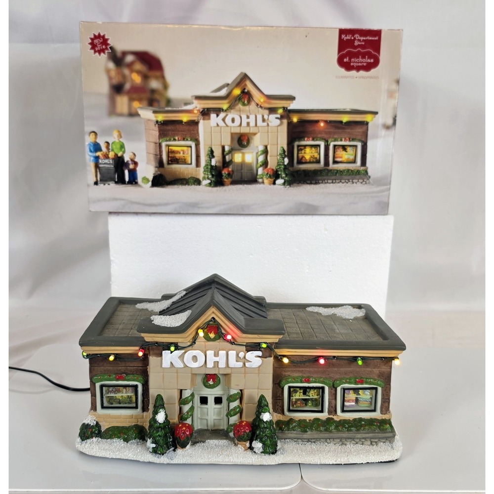 St Nicholas Square Kohls Department Store Christmas Village Building 2016 NIB